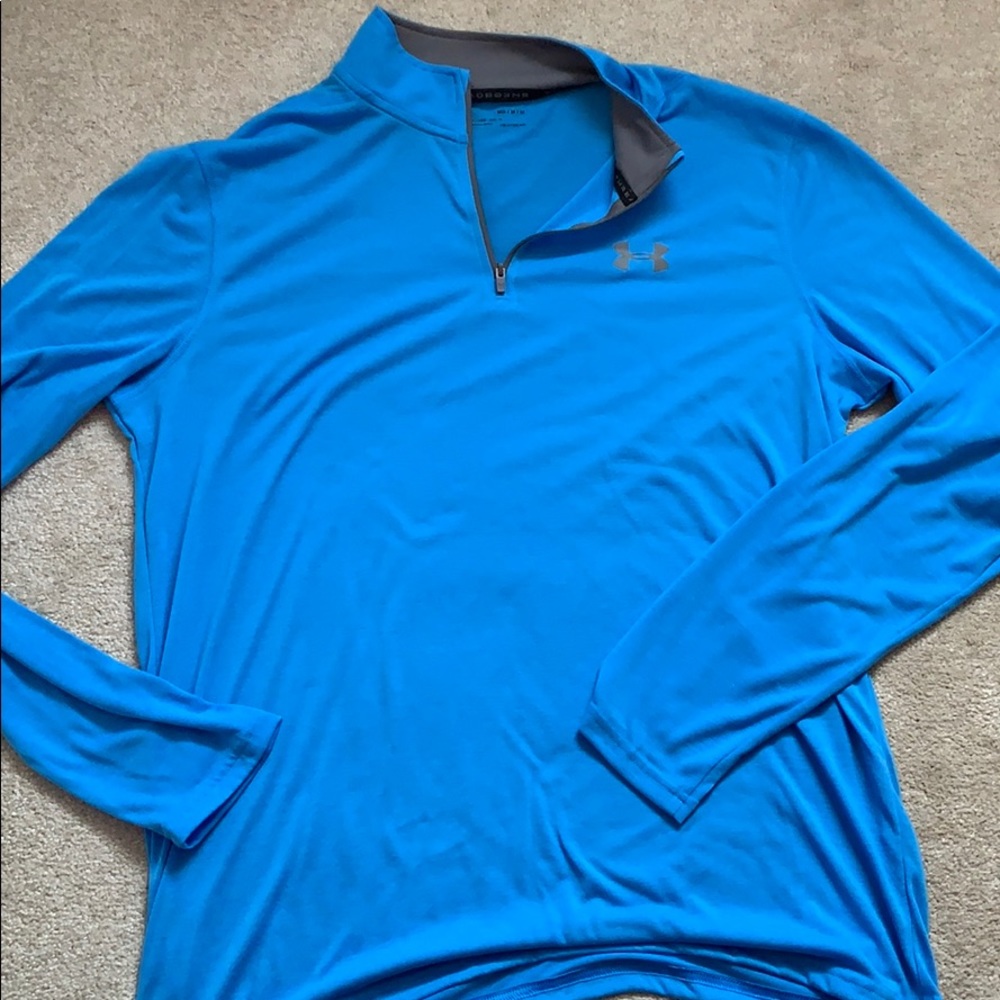 Light blue under armor men’s medium quarter zip